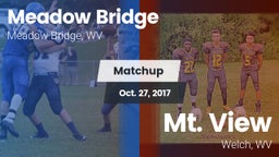 Matchup: Meadow Bridge vs. Mt. View  2017