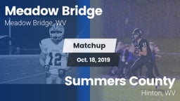Matchup: Meadow Bridge vs. Summers County  2019