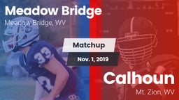 Matchup: Meadow Bridge vs. Calhoun  2019