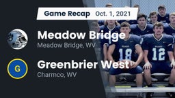 Recap: Meadow Bridge  vs. Greenbrier West  2021