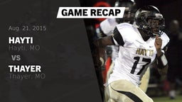 Recap: Hayti  vs. Thayer  2015