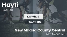 Matchup: Hayti vs. New Madrid County Central  2016