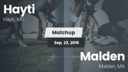 Matchup: Hayti vs. Malden  2016