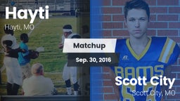 Matchup: Hayti vs. Scott City  2016