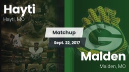 Matchup: Hayti vs. Malden  2017