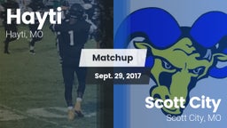 Matchup: Hayti vs. Scott City  2017