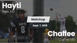 Matchup: Hayti vs. Chaffee  2018