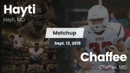 Matchup: Hayti vs. Chaffee  2019