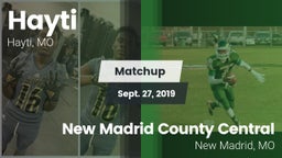 Matchup: Hayti vs. New Madrid County Central  2019