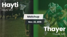 Matchup: Hayti vs. Thayer  2019
