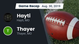 Recap: Hayti  vs. Thayer  2019