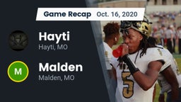 Recap: Hayti  vs. Malden  2020