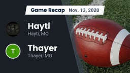 Recap: Hayti  vs. Thayer  2020