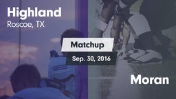 Matchup: Highland vs. Moran 2016