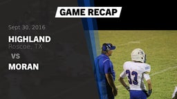 Recap: Highland  vs. Moran 2016