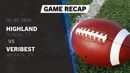 Recap: Highland  vs. Veribest  2016