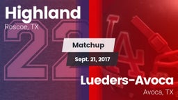 Matchup: Highland vs. Lueders-Avoca  2017