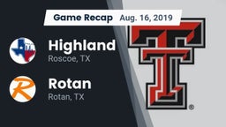 Recap: Highland  vs. Rotan  2019