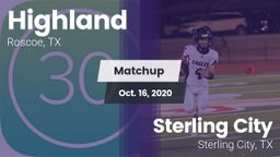 Matchup: Highland vs. Sterling City  2020