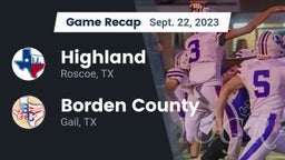 Recap: Highland  vs. Borden County  2023