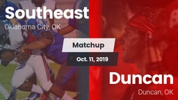 Matchup: Southeast vs. Duncan  2019