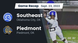 Recap: Southeast  vs. Piedmont  2022