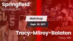 Matchup: Springfield vs. Tracy-Milroy-Balaton  2017