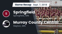 Recap: Springfield  vs. Murray County Central  2018