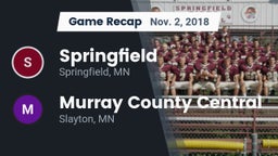 Recap: Springfield  vs. Murray County Central  2018