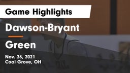 Dawson-Bryant  vs Green  Game Highlights - Nov. 26, 2021