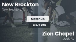 Matchup: New Brockton vs. Zion Chapel  2016