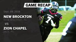 Recap: New Brockton  vs. Zion Chapel  2016