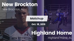 Matchup: New Brockton vs. Highland Home  2019