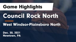 Council Rock North  vs West Windsor-Plainsboro North  Game Highlights - Dec. 30, 2021