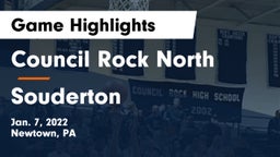 Council Rock North  vs Souderton  Game Highlights - Jan. 7, 2022