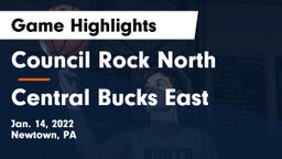 Council Rock North  vs Central Bucks East  Game Highlights - Jan. 14, 2022