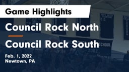 Council Rock North  vs Council Rock South  Game Highlights - Feb. 1, 2022