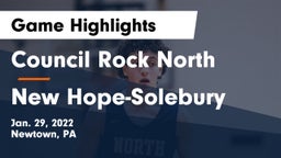 Council Rock North  vs New Hope-Solebury  Game Highlights - Jan. 29, 2022