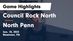 Council Rock North  vs North Penn  Game Highlights - Jan. 10, 2023