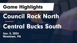 Council Rock North  vs Central Bucks South  Game Highlights - Jan. 5, 2024