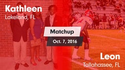 Matchup: Kathleen vs. Leon  2016