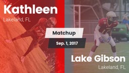 Matchup: Kathleen vs. Lake Gibson  2017