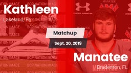 Matchup: Kathleen vs. Manatee  2019