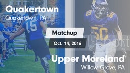 Matchup: Quakertown vs. Upper Moreland  2016