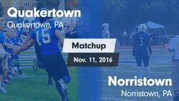 Matchup: Quakertown vs. Norristown  2016