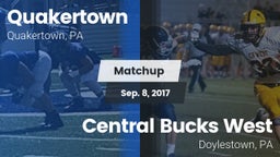 Matchup: Quakertown vs. Central Bucks West  2017