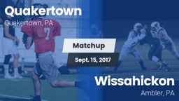 Matchup: Quakertown vs. Wissahickon  2017