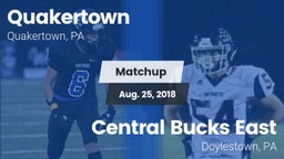 Matchup: Quakertown vs. Central Bucks East  2018