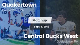 Matchup: Quakertown vs. Central Bucks West  2019