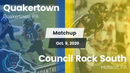 Matchup: Quakertown vs. Council Rock South  2020